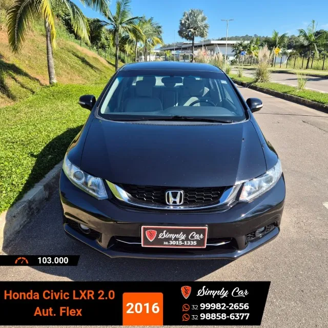 Honda Civic LXR 2.0 Flex Aut. 2016 !! O Top de Linha !!