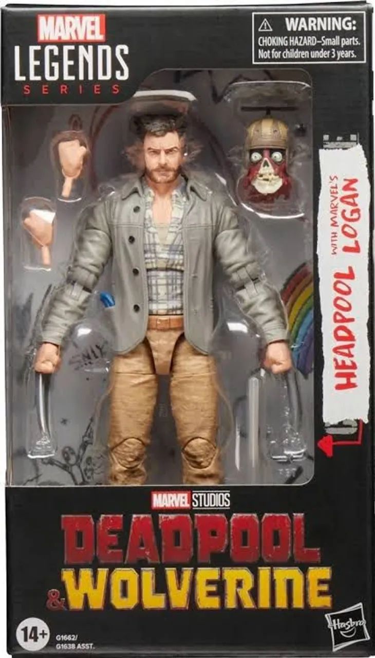 wolverine marvel legends logan headpool deadpool e wolverine marvel legends x-men  - Foto 3