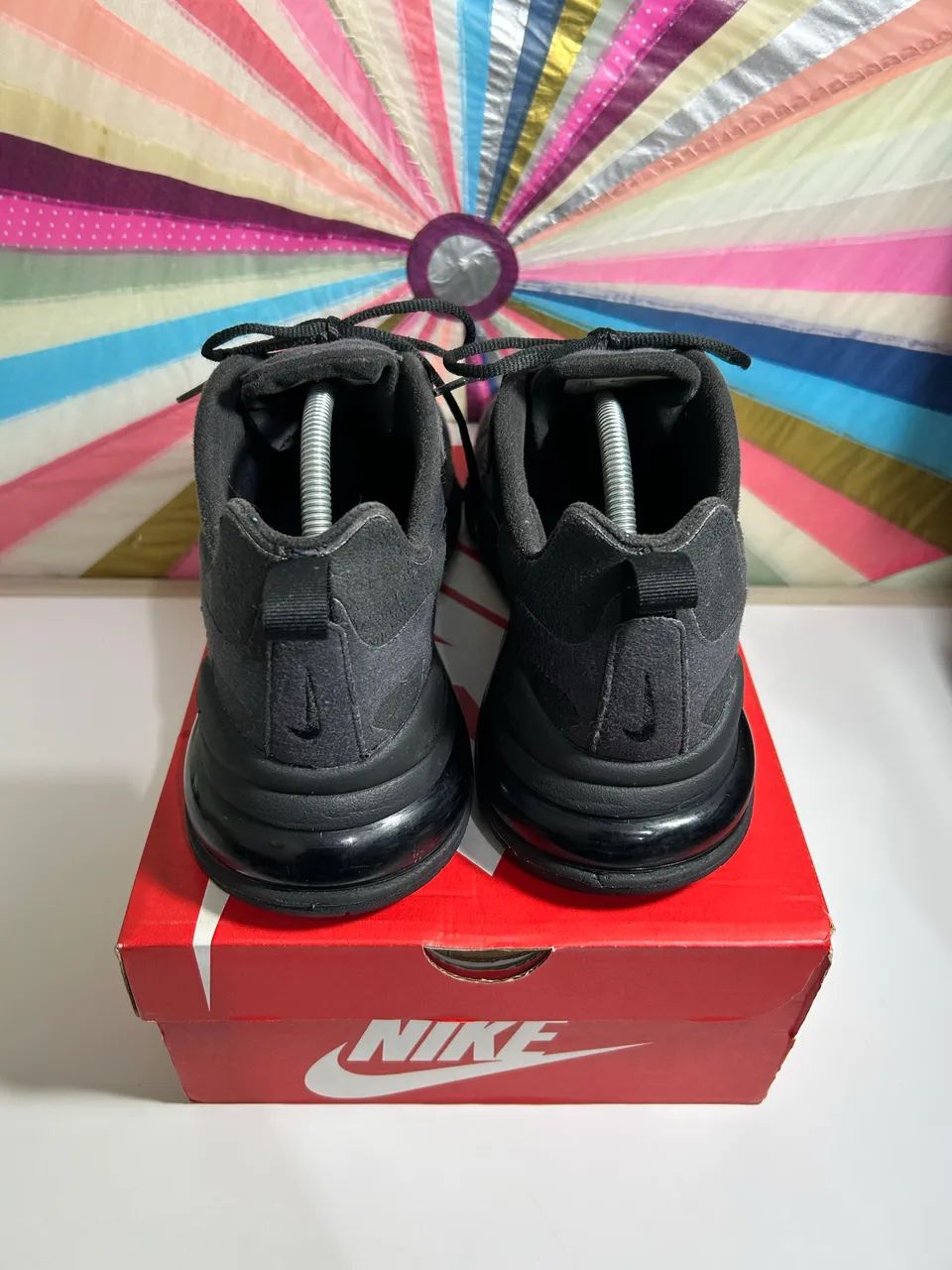 Nike Air Max 270 React Black Oil Grey - Foto 3