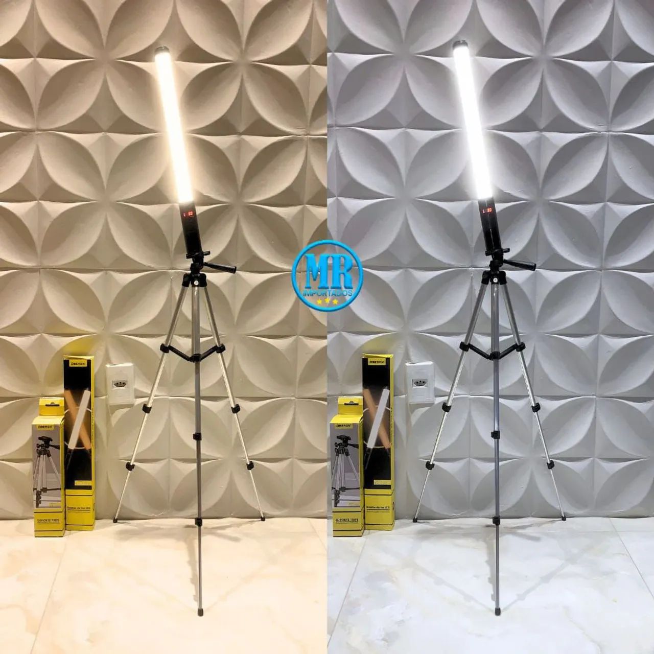 Kit bastão de Led RGB+ Tripé 1 Metro Iluminação, Fotos e Vídeos (Entrega Grátis) - Foto 2