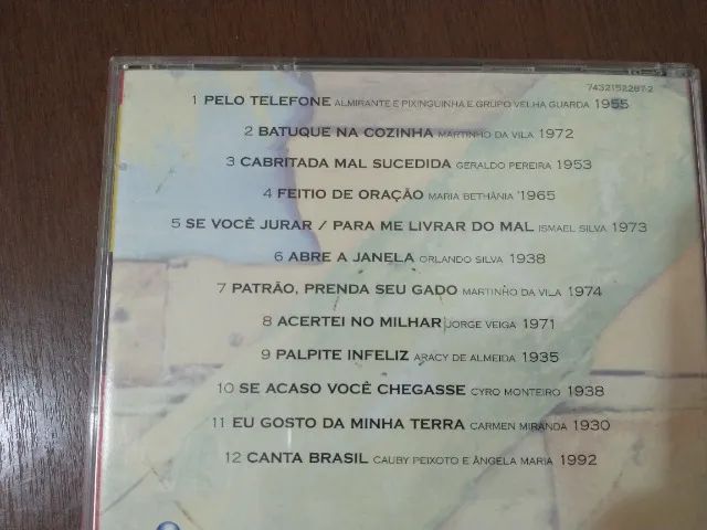 Cd Os grandes sambas da historia Original - Foto 2
