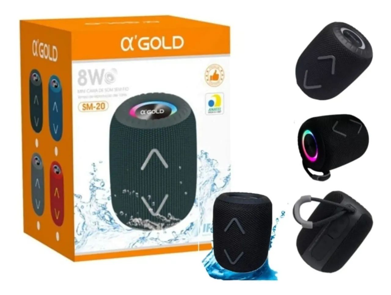 Caixa de Som Bluetooth Q'Gold Impermeável - Foto 2