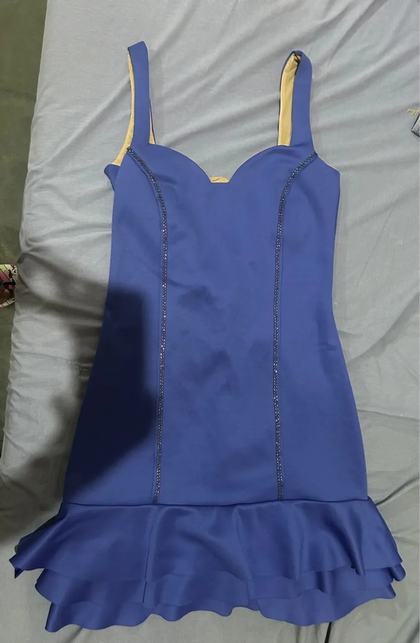 Vestido de festa azul - botswana novo