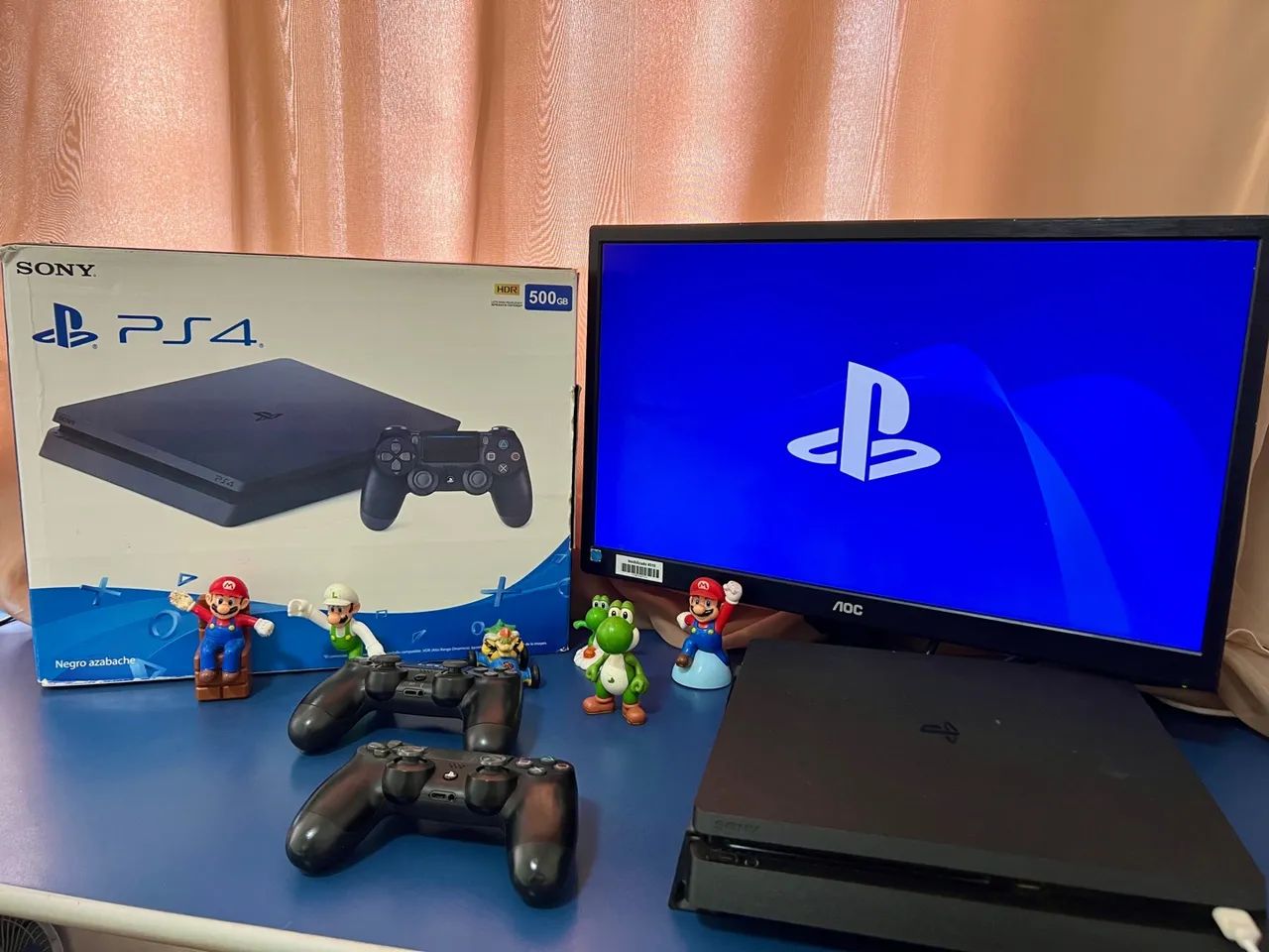 PS4 Slim 1TB - Console + 4 jogos