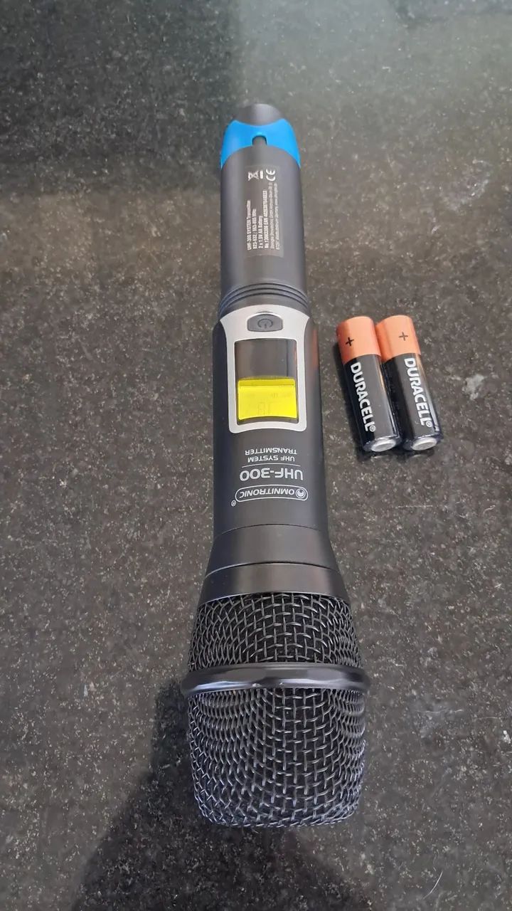 Microfone Omnitronic Sem fio UHF-301Omnitronic 