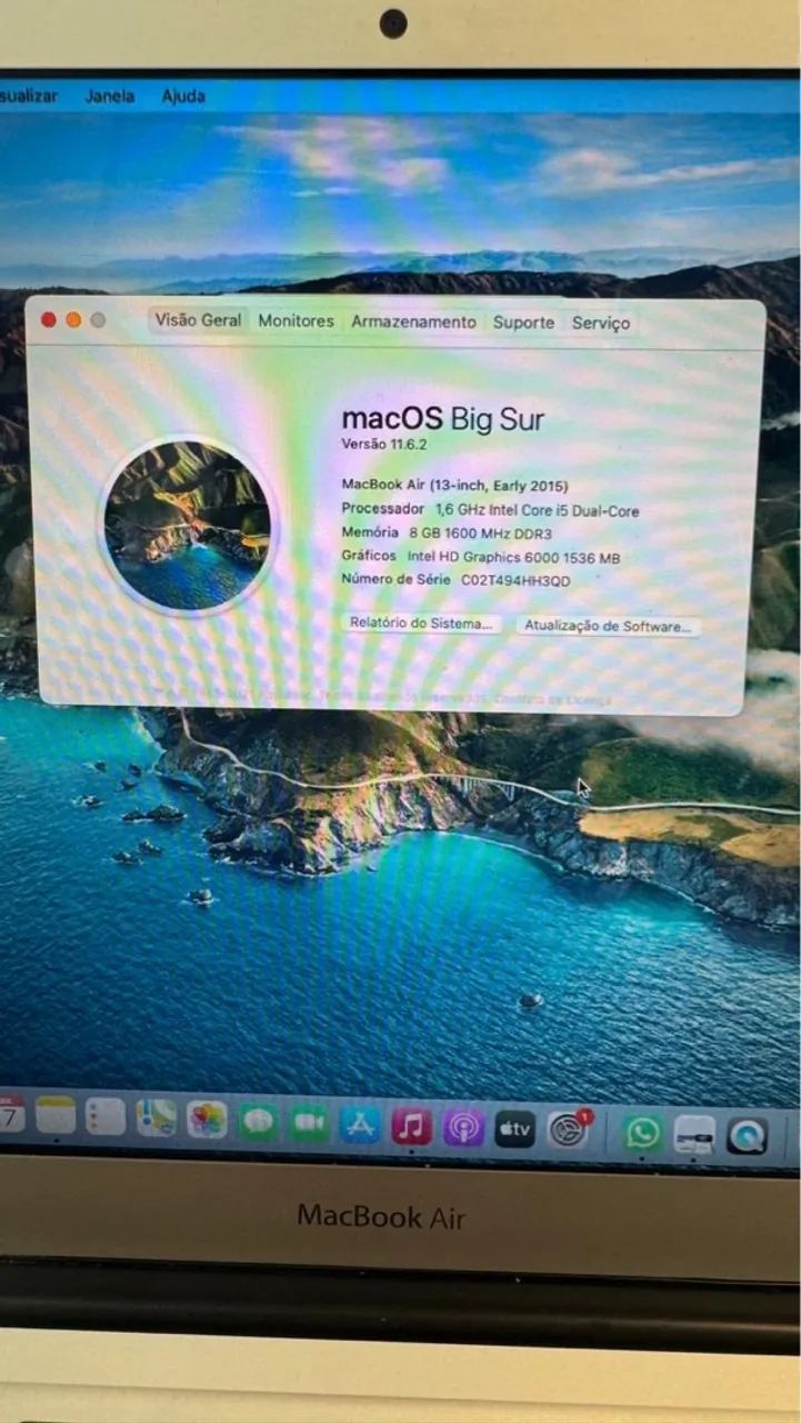 MacBook Air 13 polegadas - 8GB RAM - Early 2015