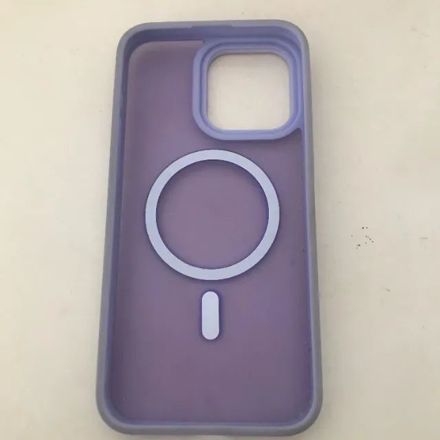 Case Capinha De Celular Para Iphone 15 Plus - Lilás - Transparência (Usado) - Foto 4