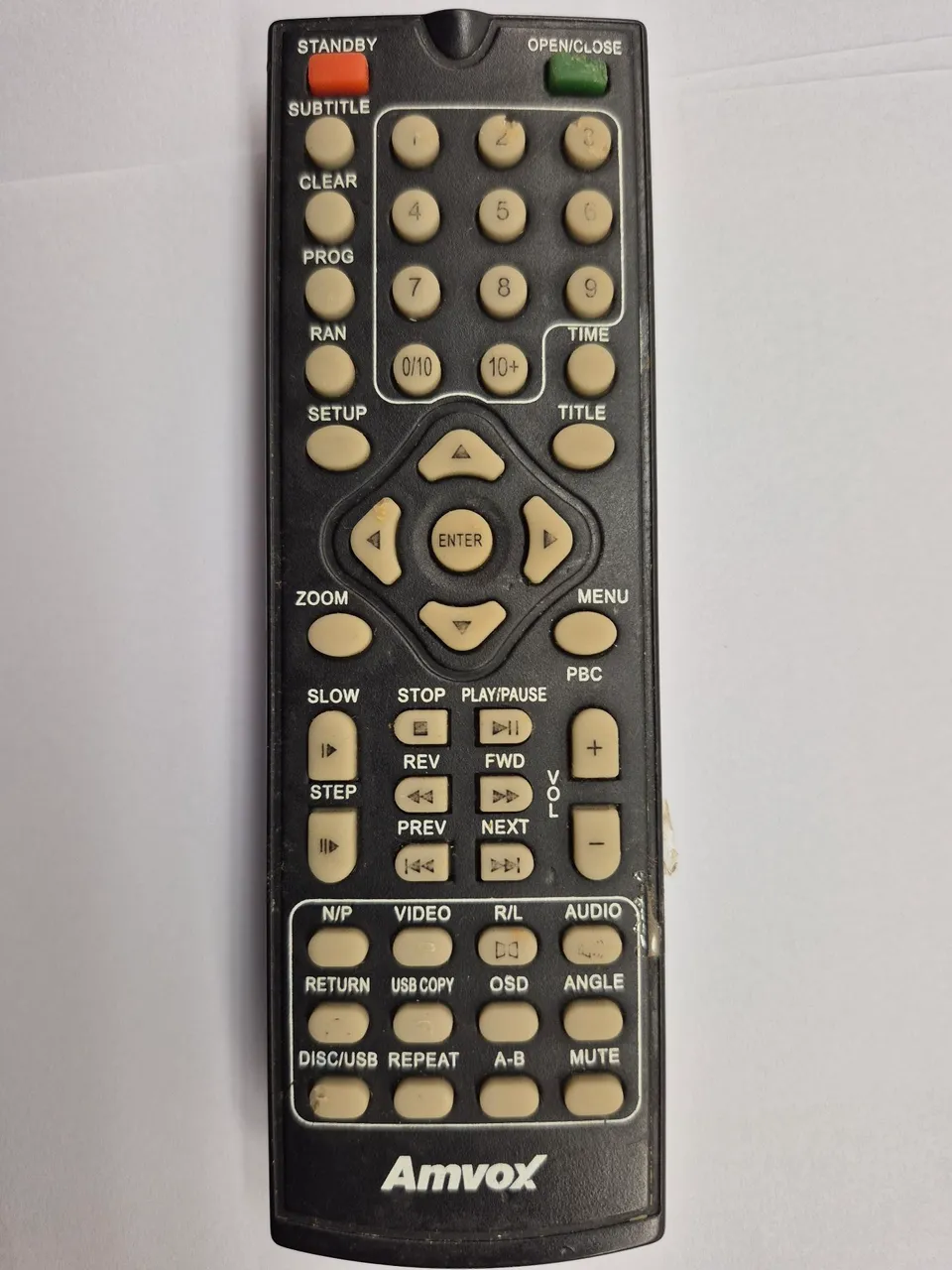 Controle Remoto Amvox DVD Player