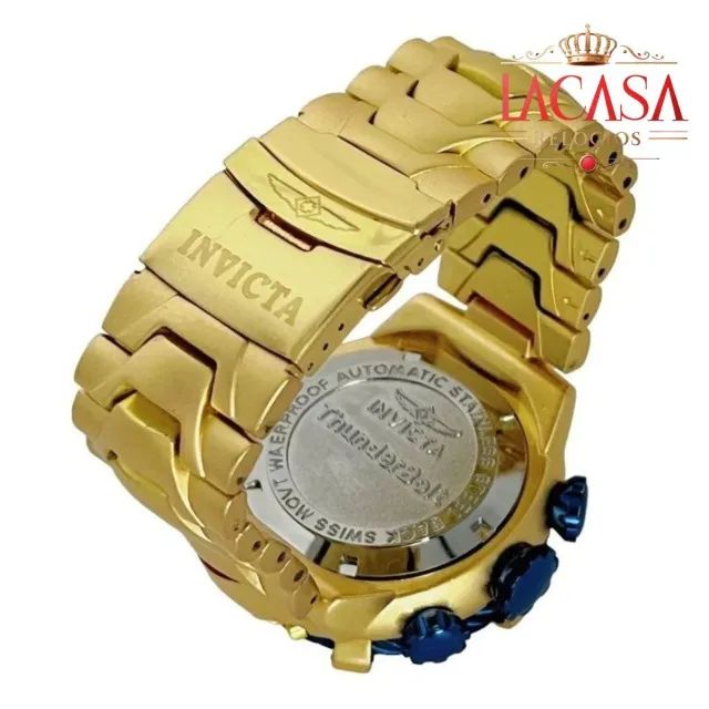 Relógio Masculino Invicta Thunderbolt Skeleton Resistente Água + Caixa Grande Pesado - Foto 4