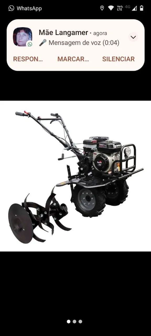 Trator motocutivador  Toyama 7HP vendo ou troco em moto
