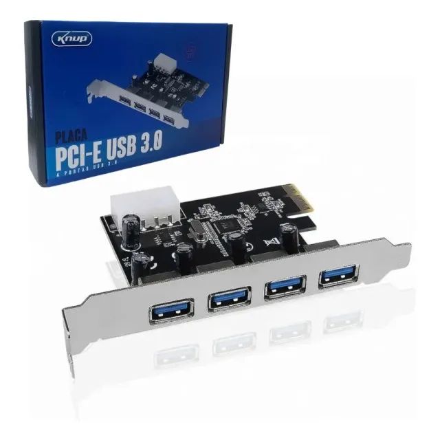 Placa Usb 3.0 4 Portas Pci-express Kp-t102 Knup *ENTREGA GRÁTIS* - Foto 2
