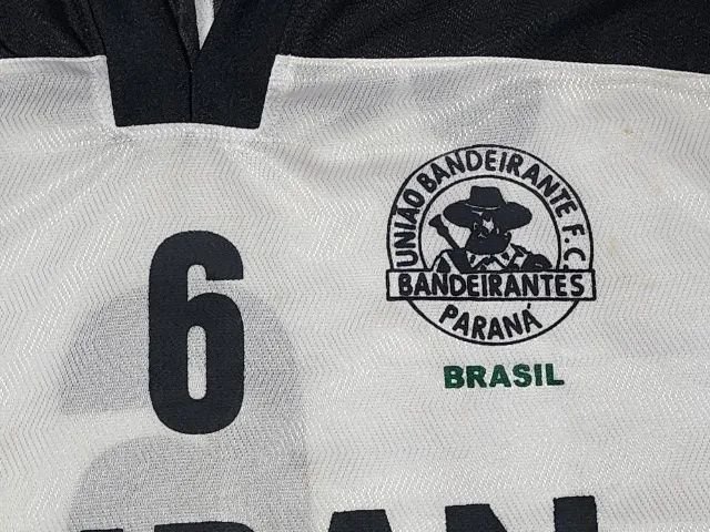 Rara Camisa 2 De Jogo Do União Bandeirantes 1993 #6 Branca Futebol Paranaense  - Foto 3