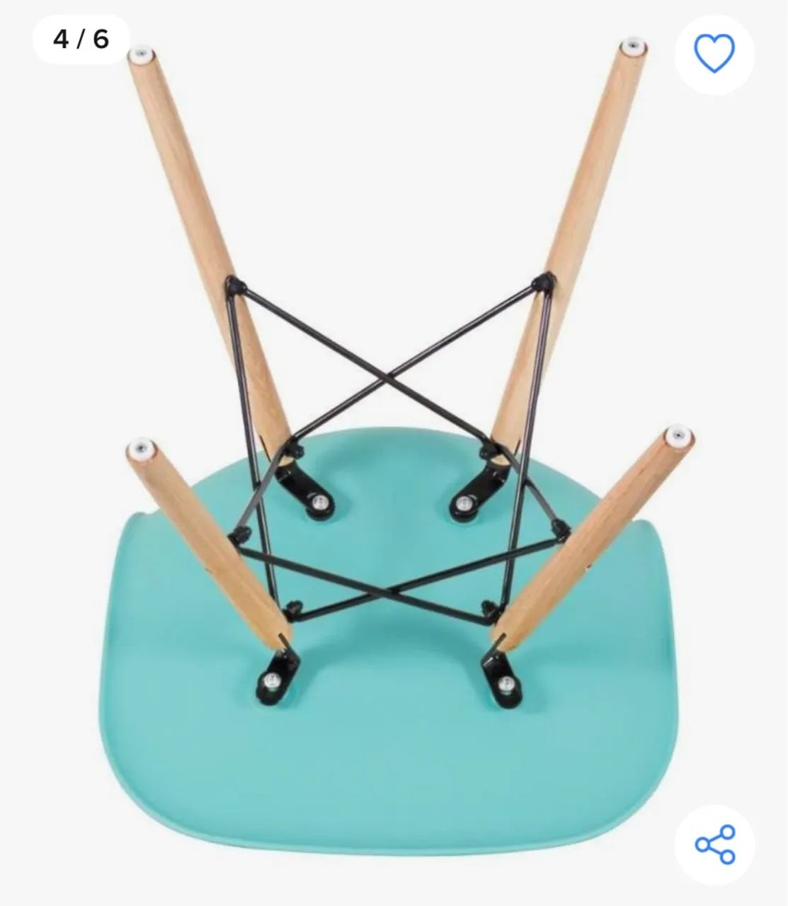 Cadeira  Eames Eiffel Originais -  4 Peças - Foto 3
