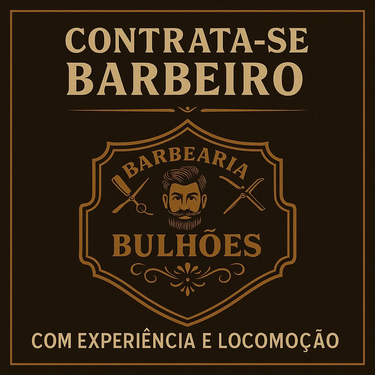 Contrata-se barbeiro