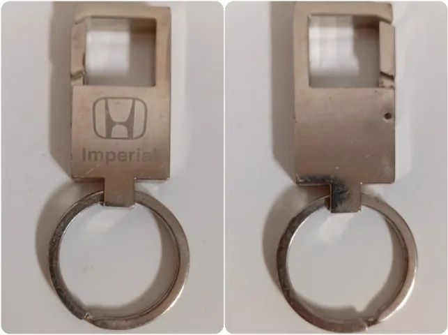 Chaveiro Metálico Honda Antigo  - Foto 2