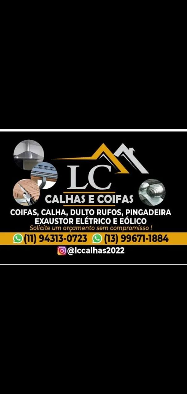 Calha e coifa