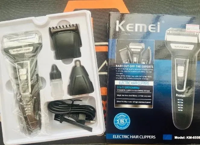 Maquina Barbeador Aparador Cortador - KEMEI 6558