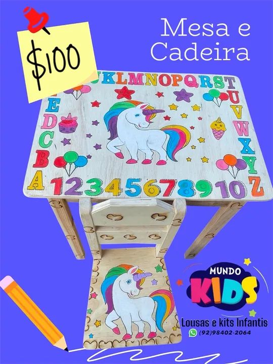 Mesa e Cadeira Infantil  - Foto 4