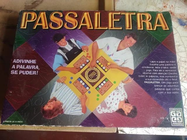 Jogo Passaletra Antigo da Grow - Brinquedo Completo