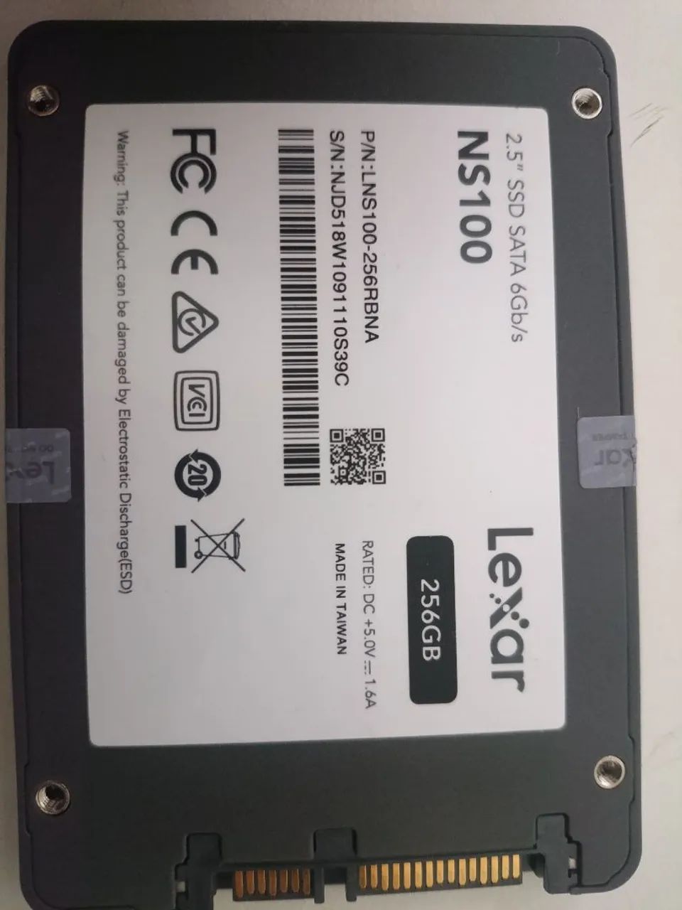 Lexar SSD 256GB ótimo estado 
