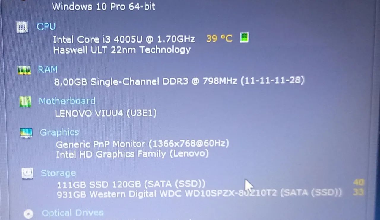 Notebook Lenovo core i3, com ssd, hd e bateria excelente  - Foto 4