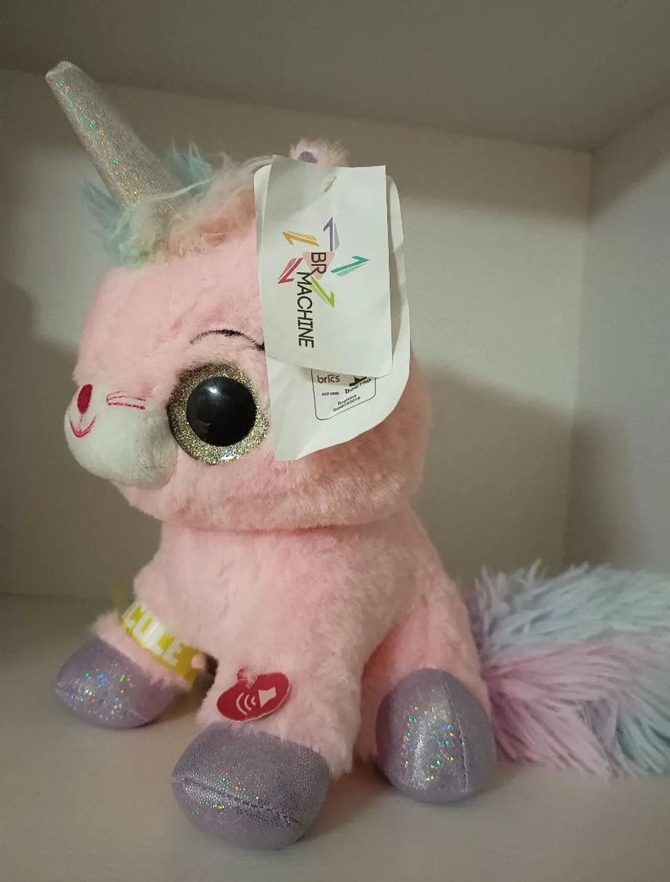 Gata Unicórnio Rosa Brinquedo Eletrônico Br Machine  - Foto 2