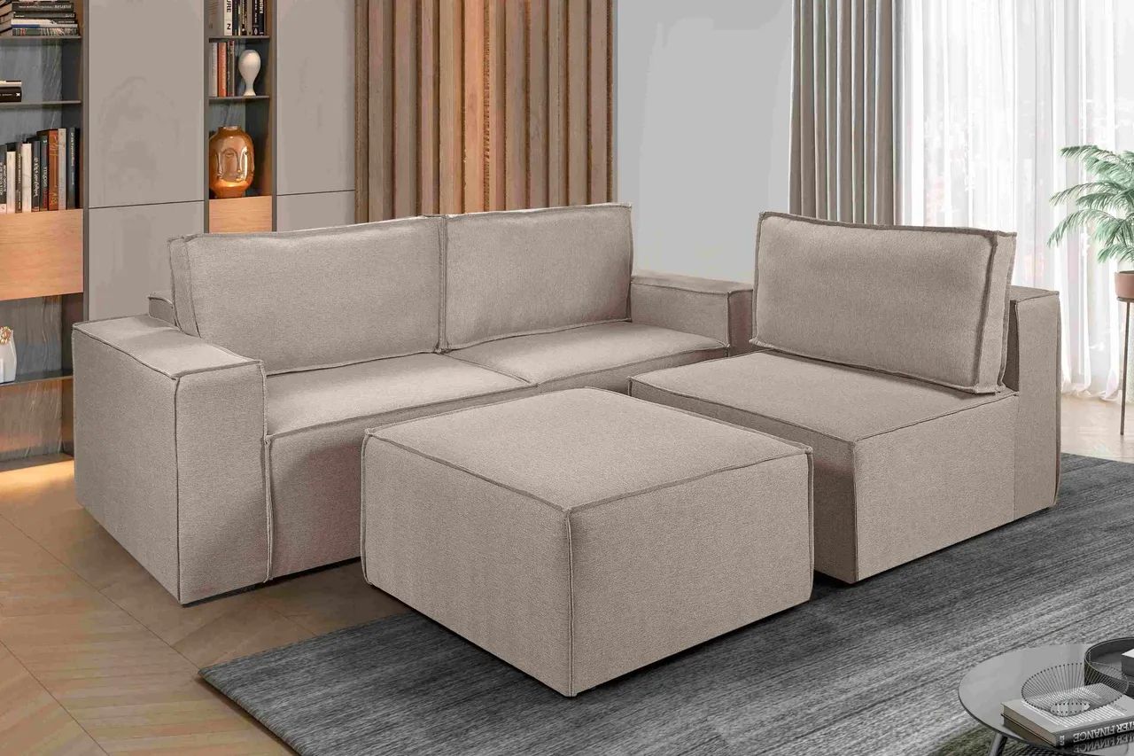 SOFÁ MODULAR SUPER CONFORTO E FUNCIONALIDADE MODELE COMO QUISER SURPREENDA-SE!! 626SR6 - Foto 3