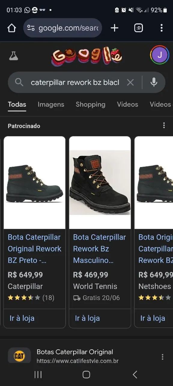 Bota Caterpillar Estilo Timberland Work Boot - Foto 4