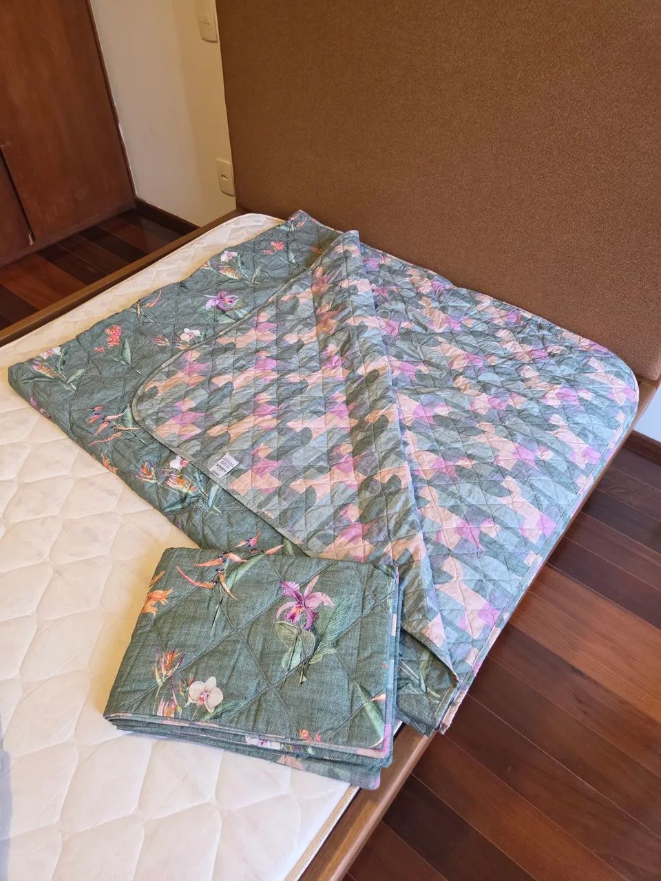 Kit de colcha de casal novo da Artex tamanho casal linha Ginga dupla face 3 peças  - Foto 3