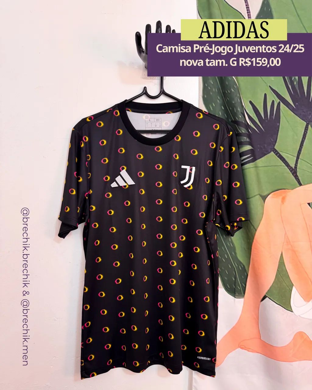 Camisa Pré Jogo Juventus 24/25 Nova Tam. G 