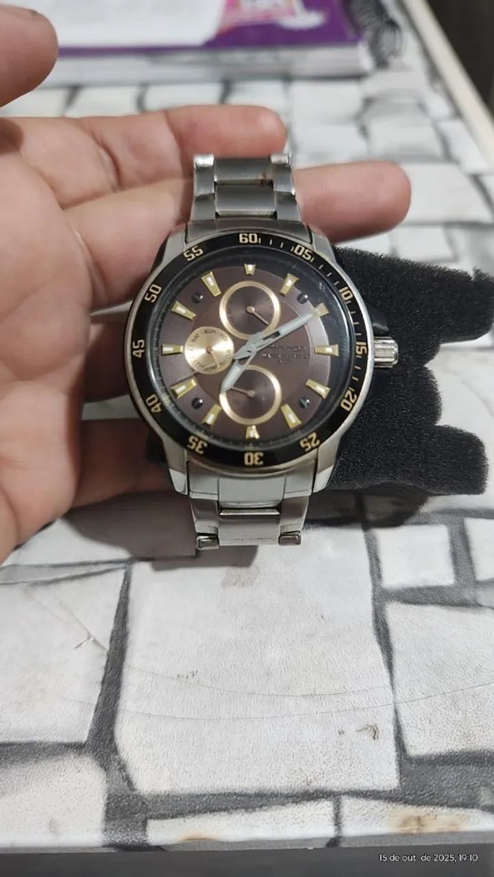 Relógio Armitron Brown Dial 43 mm - Foto 3