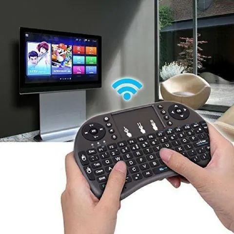 Mini Teclado Led Controle Sem Fio Iluminado Para Smart Tv/Tv Box/Pc