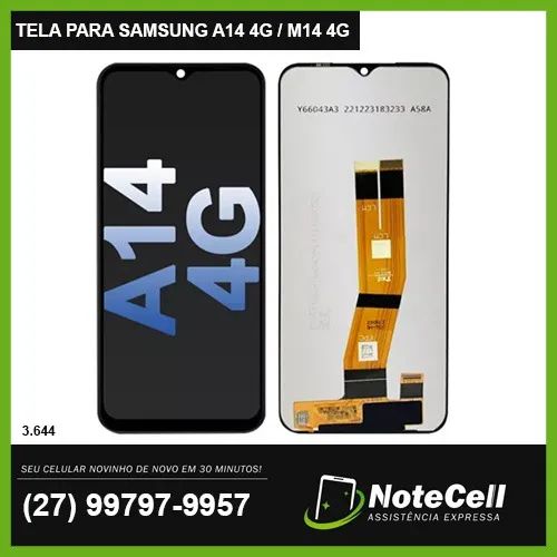 Tela Display Para Samsung A14 4G / M14 4G Original sm-A415 3.644 - 30 Minutos