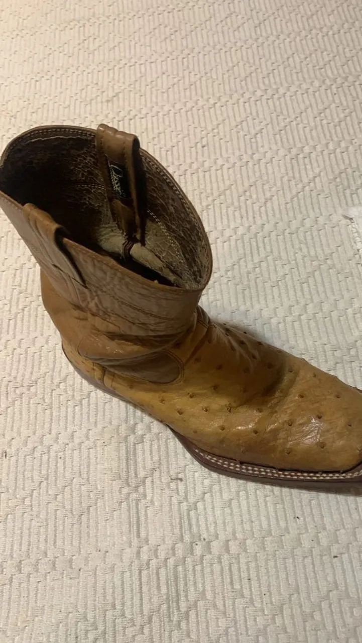 Botas de Couro de Avestruz - Foto 4
