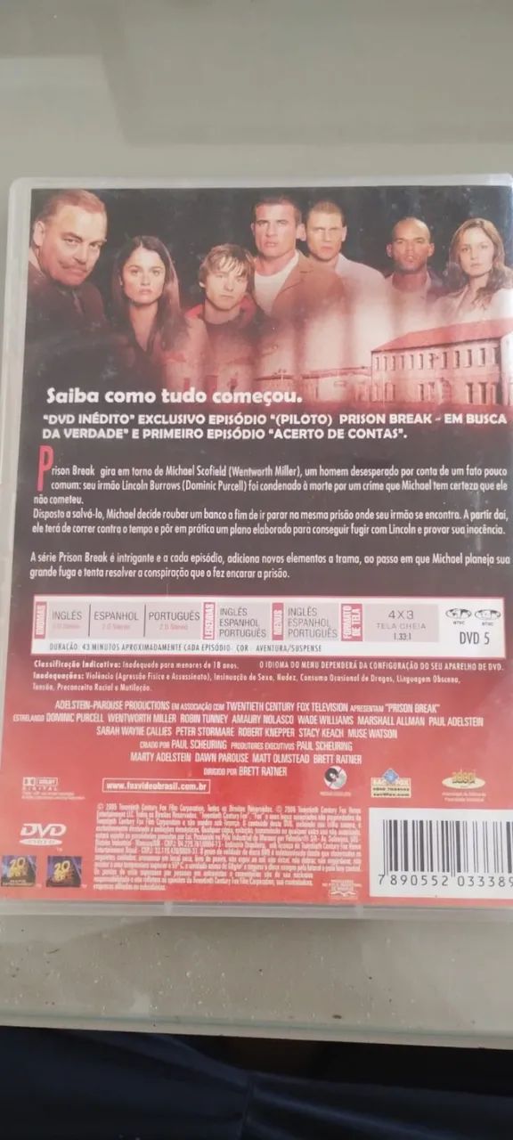DVD da 1ª temporada de Prison Break - Foto 2