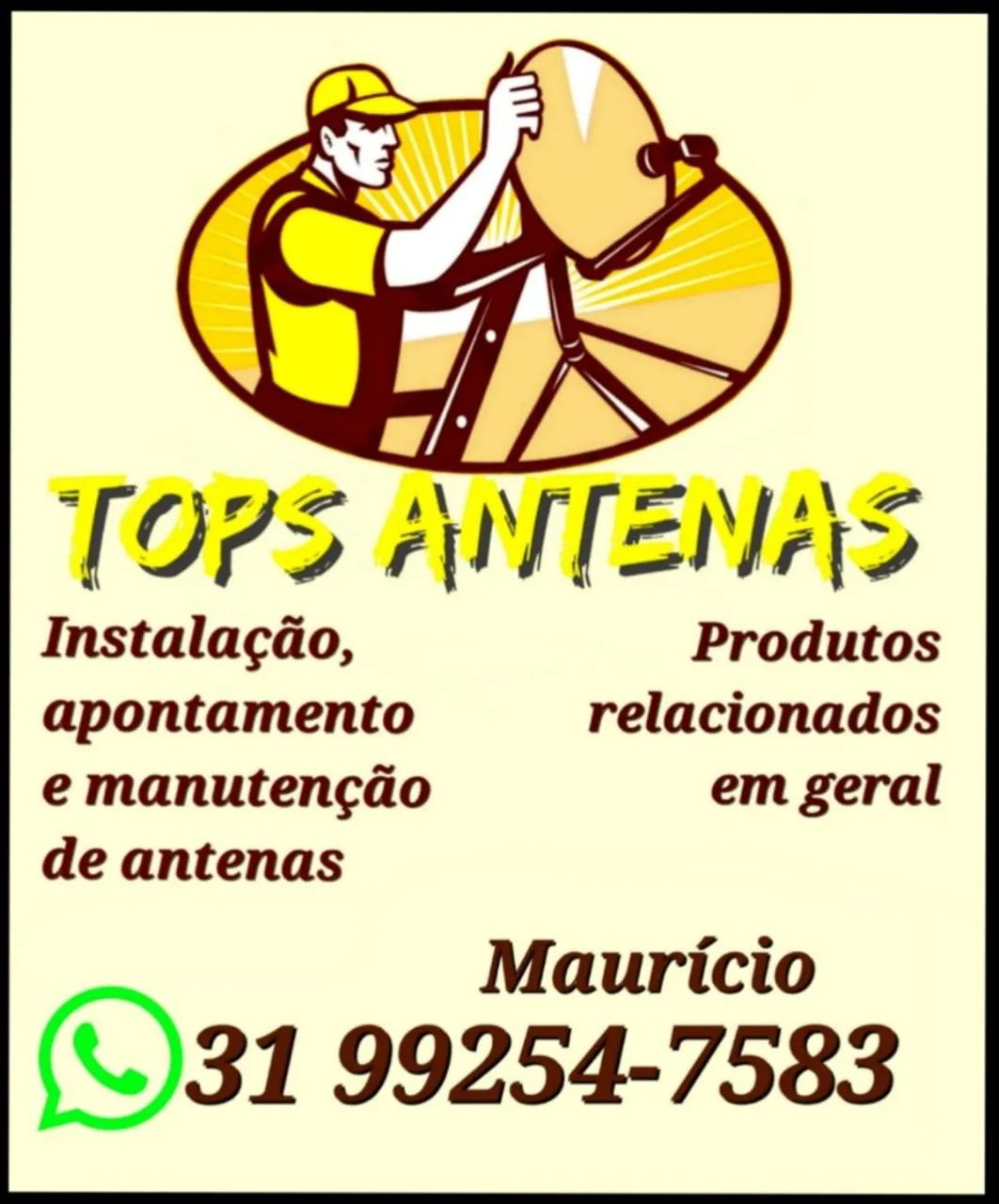 Instalações e apontamento de antenas 