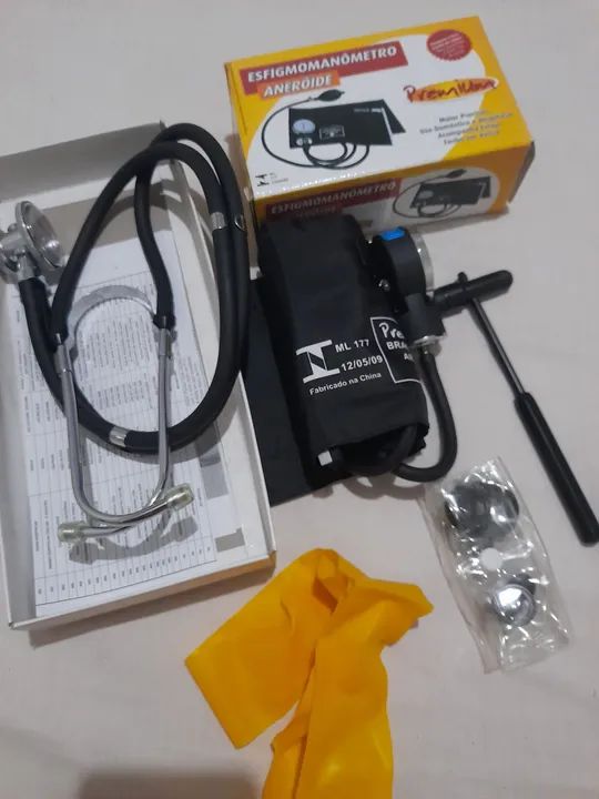 Kit de Aparelho de Pressão Arterial Aneróider   - Foto 3