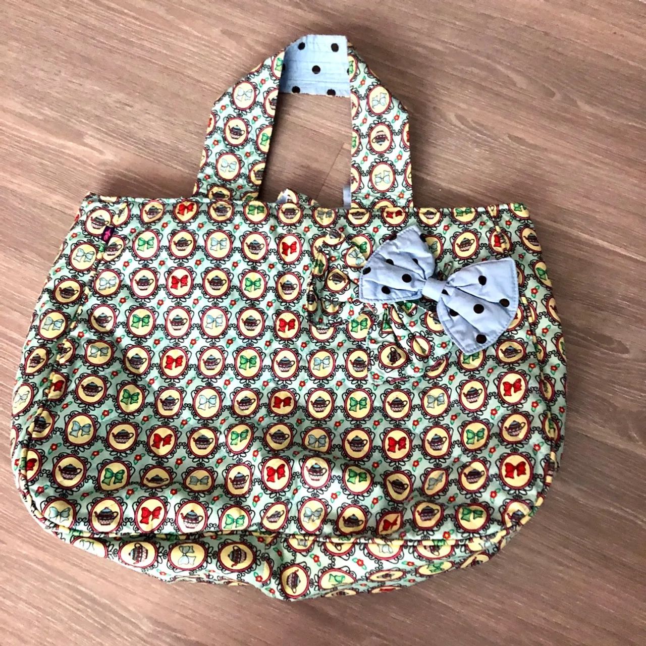 BOLSA DUPLA FACE DE TECIDO G - Foto 2