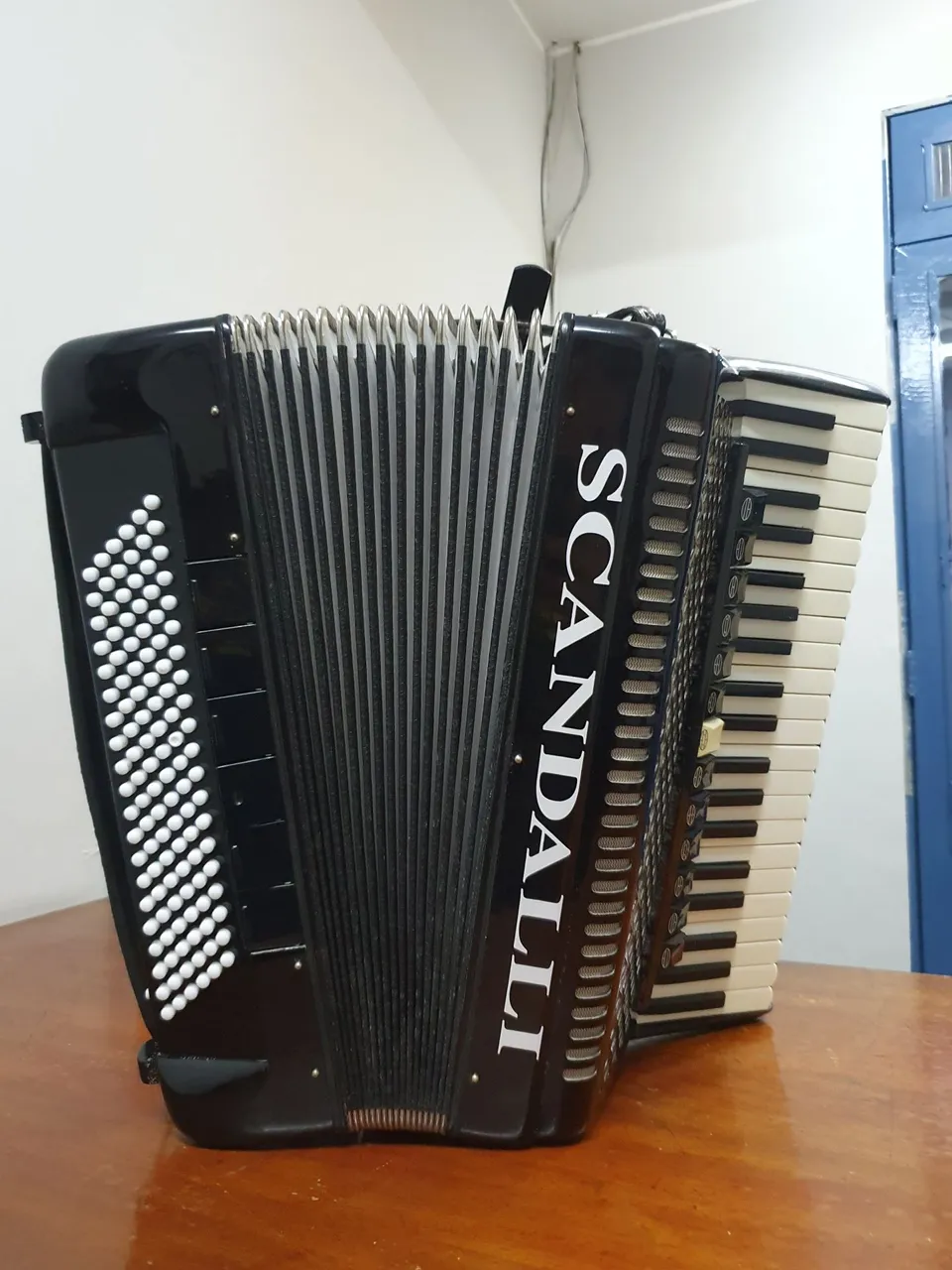 Sanfona Acordeon Scandalli Preto