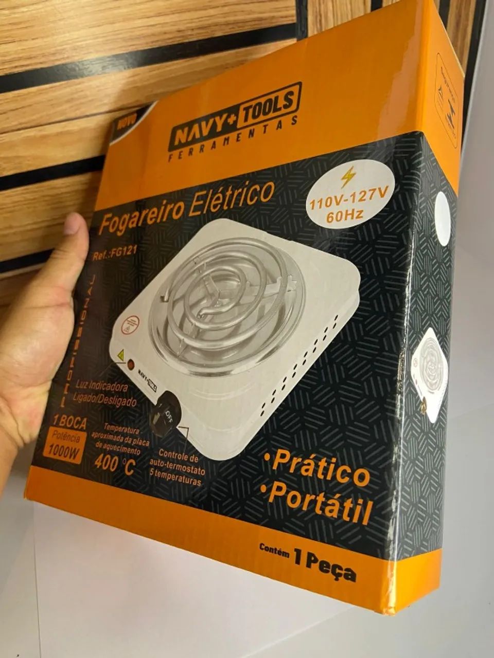 FOGÃO ELÉTRICO DE UMA BOCA - Navy+Tools - Foto 2