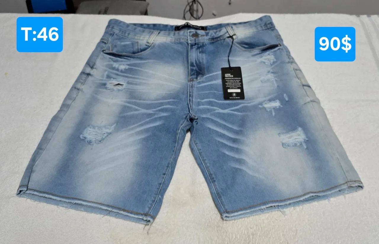 Bermuda jeans da Destock original  - Foto 2