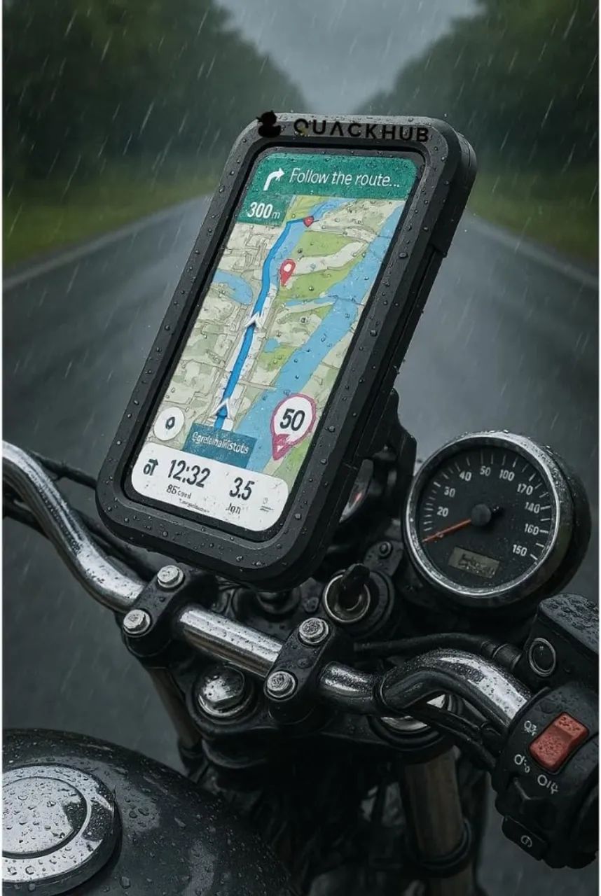 Suporte Celular Moto Bike Bicicleta Guidão Prova D'água Universal  Antiqueda Antifurto - Foto 2