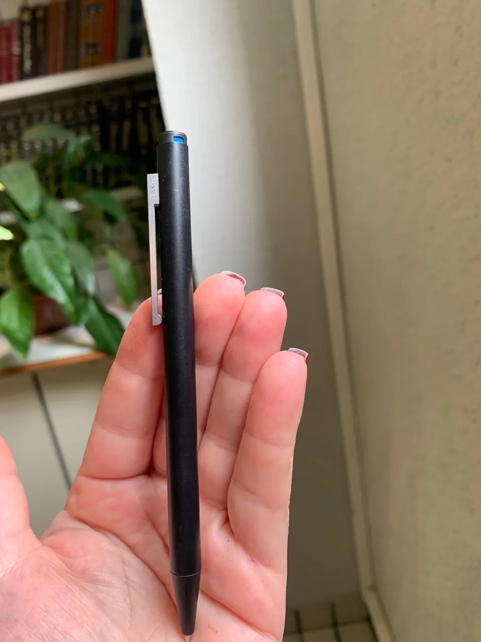 Caneta Esferográfica Lamy Ponta M 256 Preto Laqueado Preto Preto