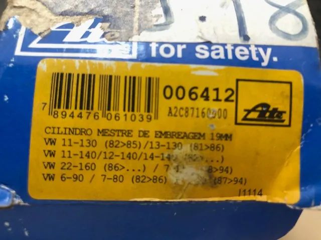 me⑥ Cilindro Mestre De Embreagem Io 1.8 99/02, Tr4 02> Roc 26690