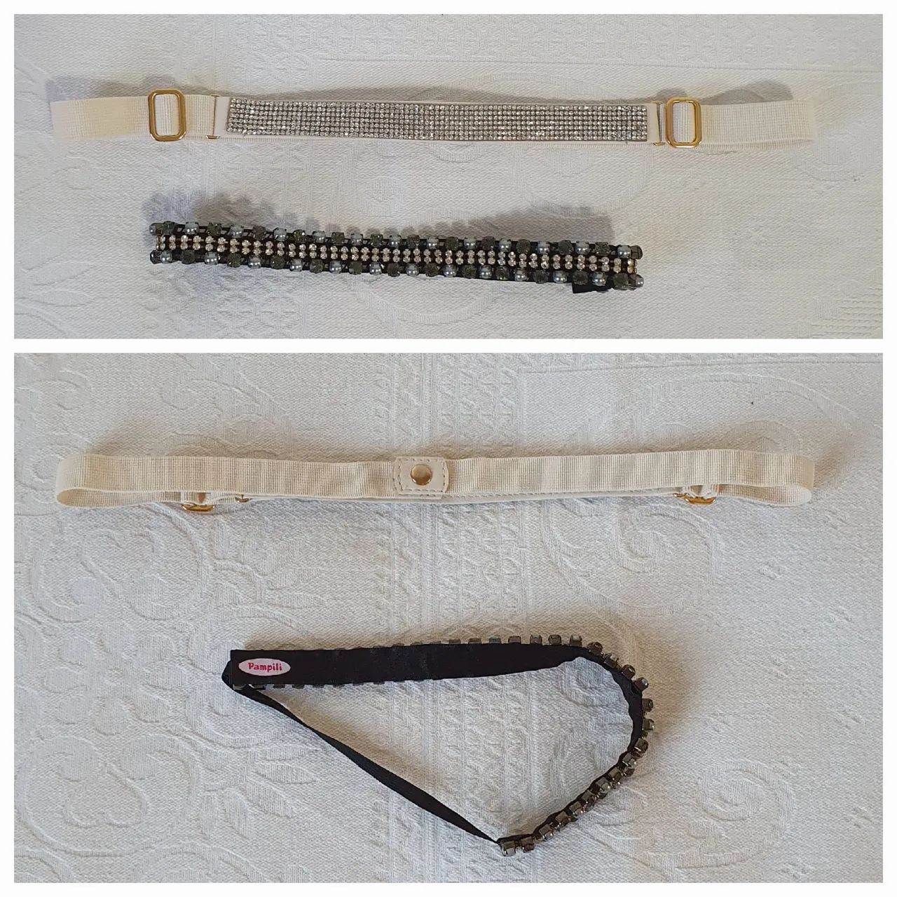 Tiaras de elástico para cabelo (kit com 2)