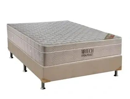 12X SEM JUROS | CAMA BOX QUEEN COM COLCHÃO SUPERPOCKET ORTOBOM