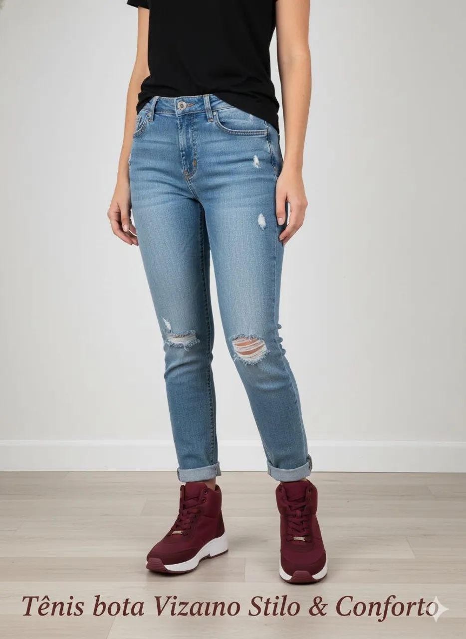 Tênis bota feminino 