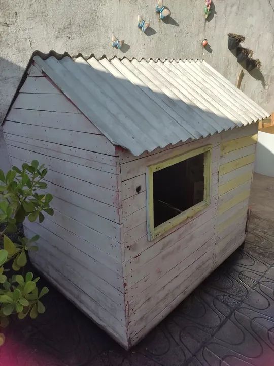 Casinha de madeira para crianças - Foto 6