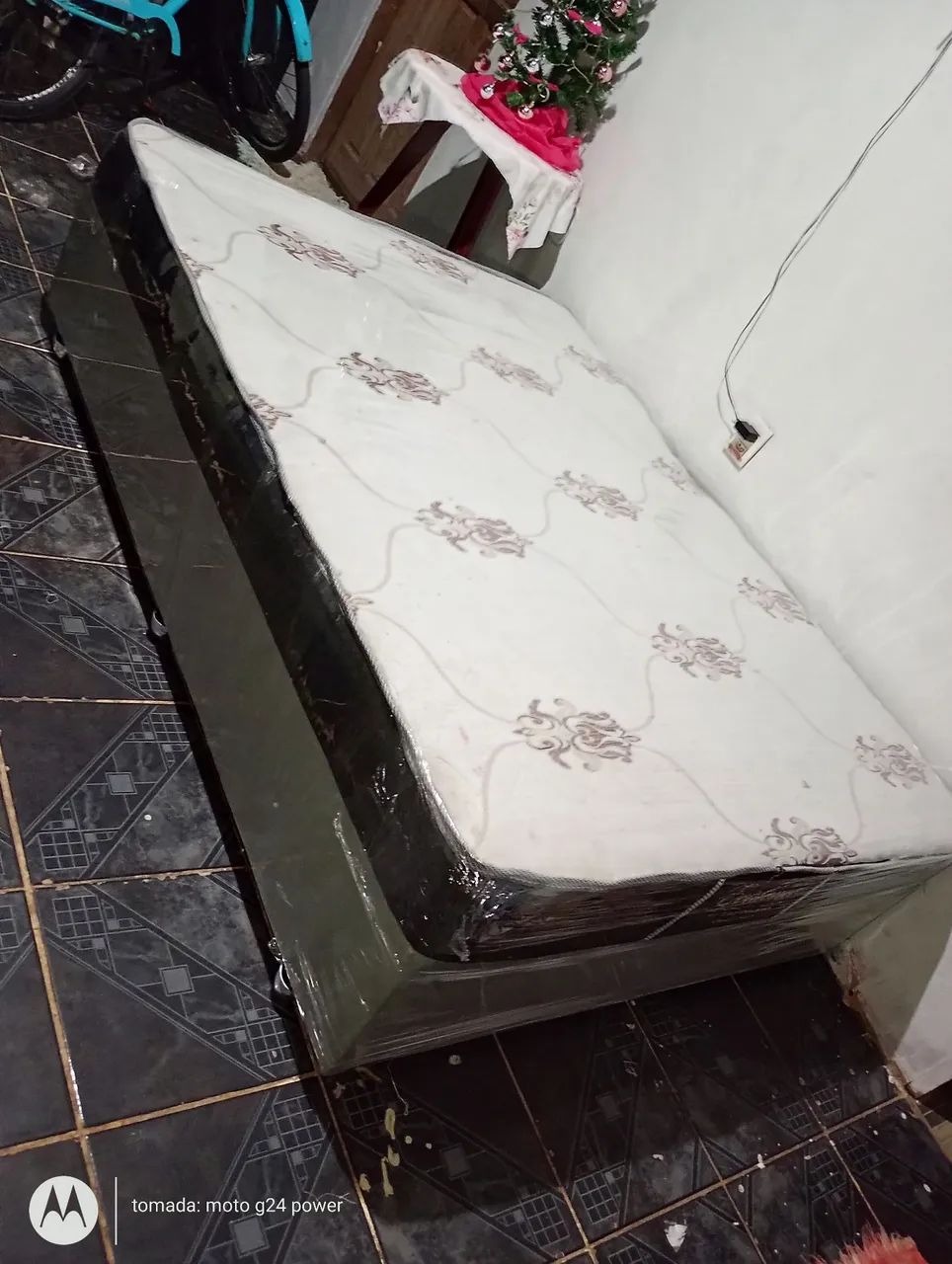 Double-Size Foam Box Bed with Thick, Sanitized Foam