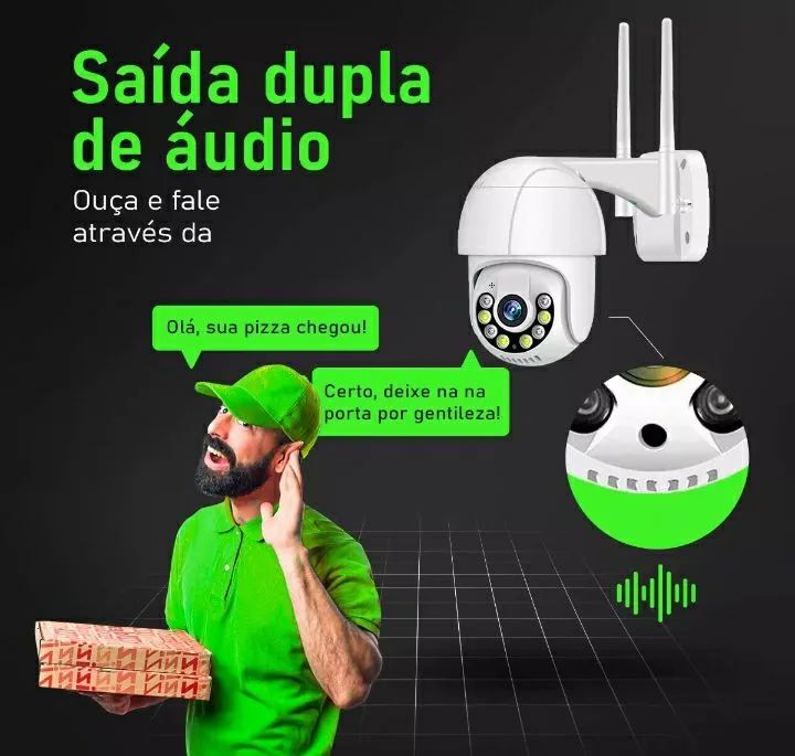 Câmera IP Externa Aprova D'água WIFI Visão Noturna - Foto 5